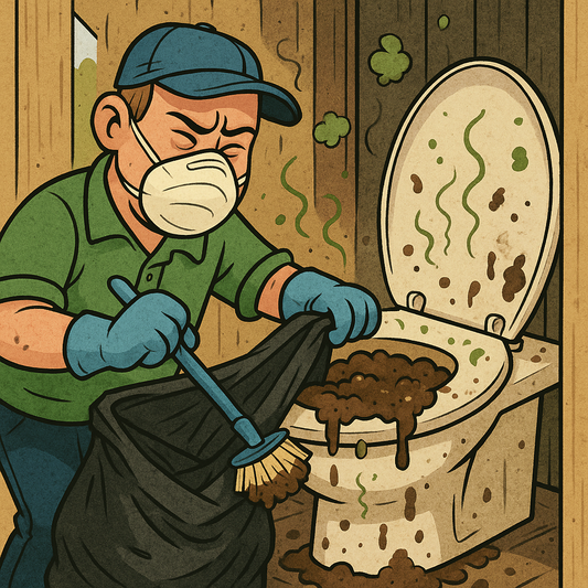 Een jute zak, een volle toiletpot en een GroeneBoener met lef!